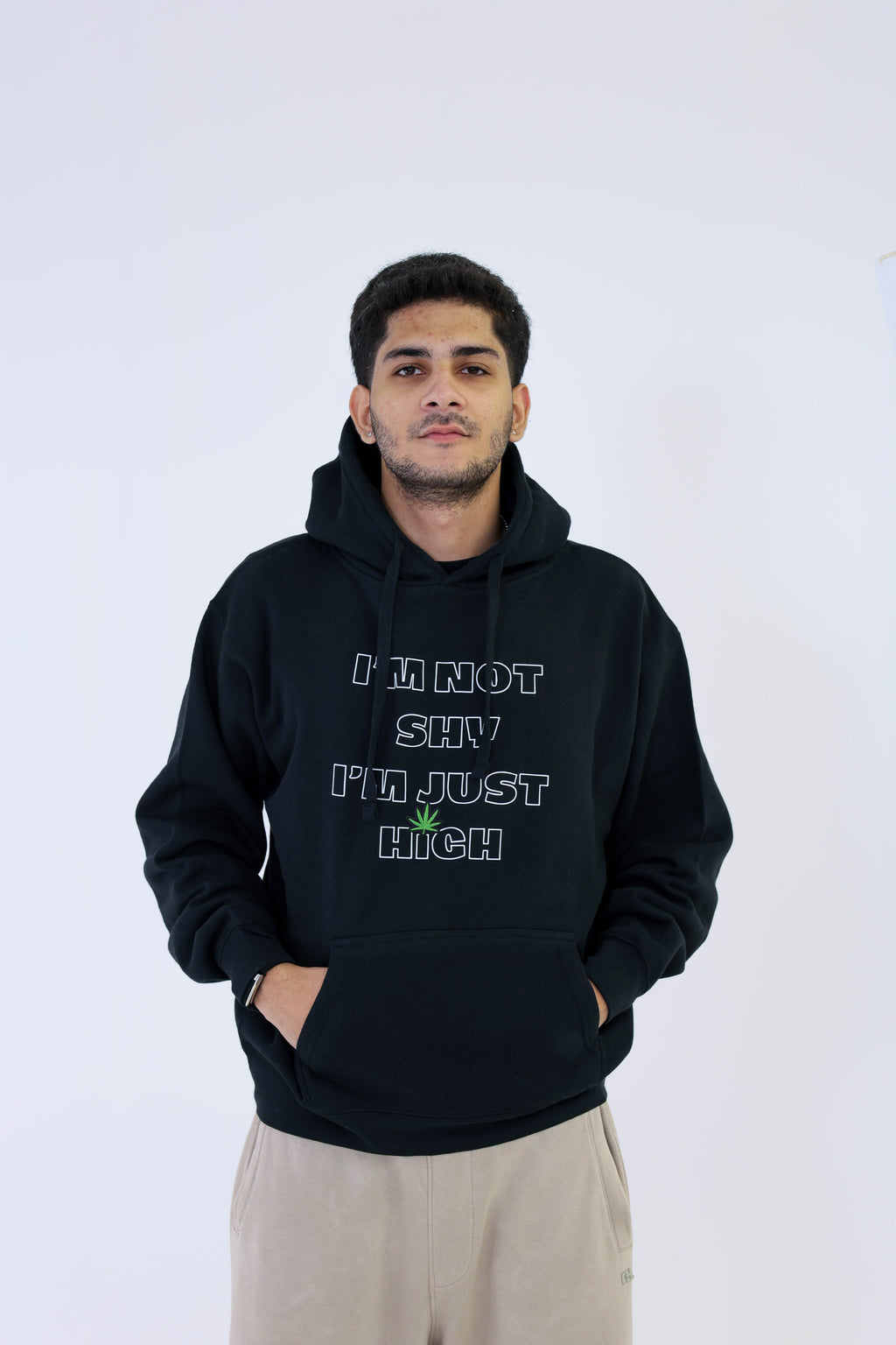 I'M NOT SHY FLUFFY HOODIE