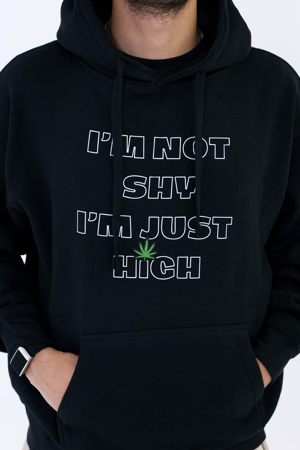 I'M NOT SHY FLUFFY HOODIE