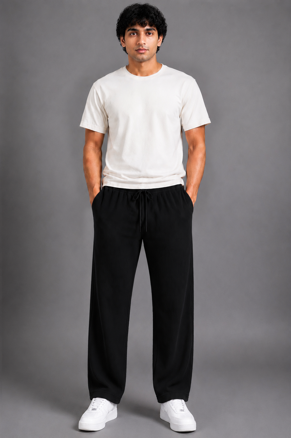 Waffle Knit Trouser