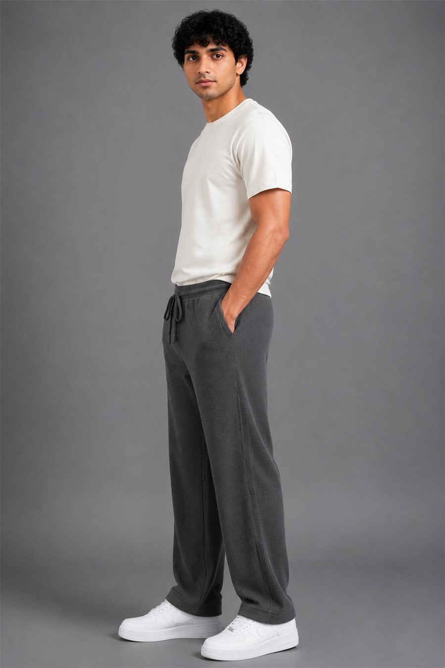 Waffle Knit Trouser