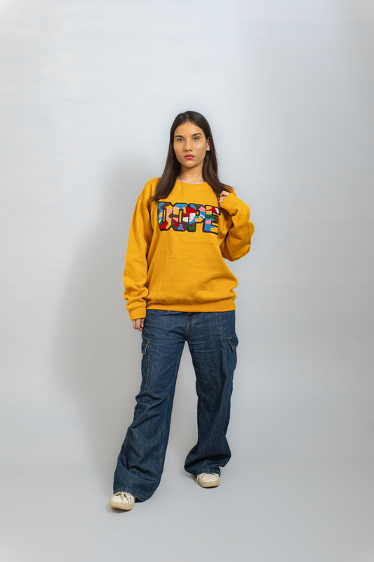EMBROIDERED DOPE SWEATSHIRT