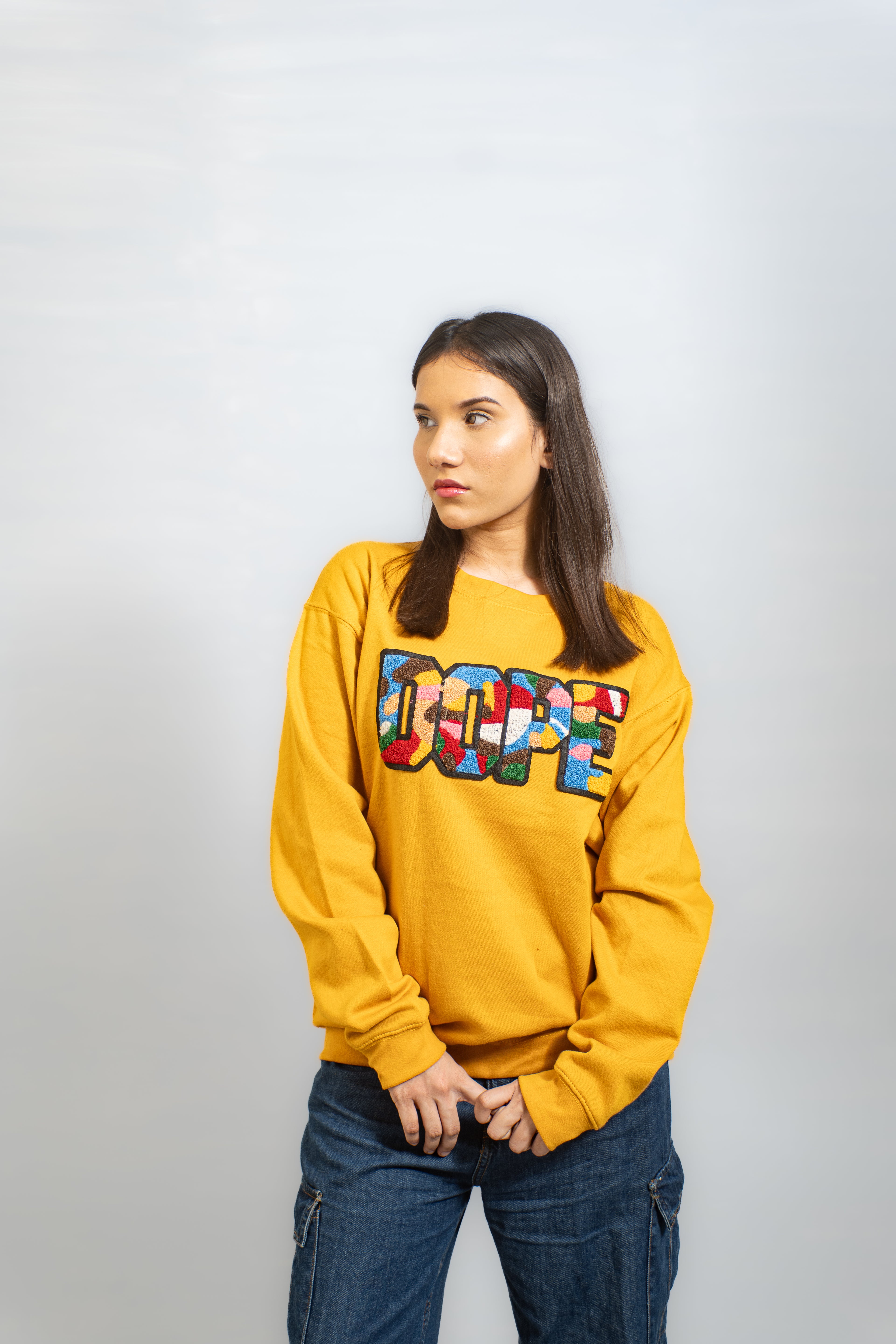 EMBROIDERED DOPE SWEATSHIRT
