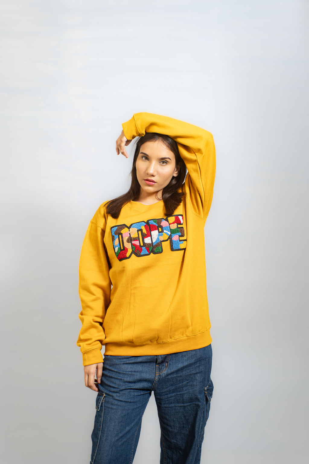 EMBROIDERED DOPE SWEATSHIRT