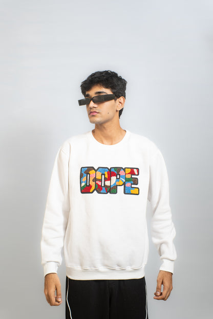 EMBROIDERED DOPE SWEATSHIRT