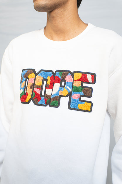 EMBROIDERED DOPE SWEATSHIRT