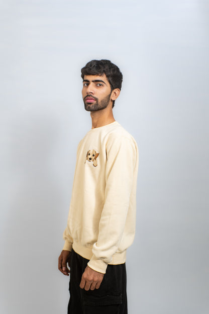 EMBROIDERED WHOOF SWEATSHIRT