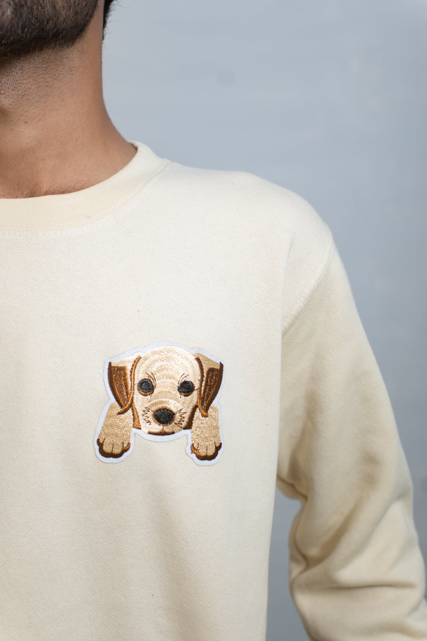 EMBROIDERED WHOOF SWEATSHIRT