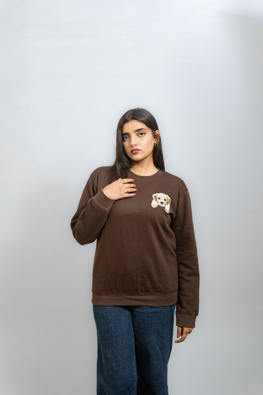 EMBROIDERED WHOOF SWEATSHIRT