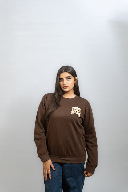 EMBROIDERED WHOOF SWEATSHIRT