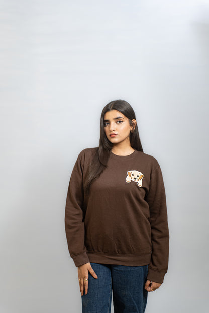 EMBROIDERED WHOOF SWEATSHIRT