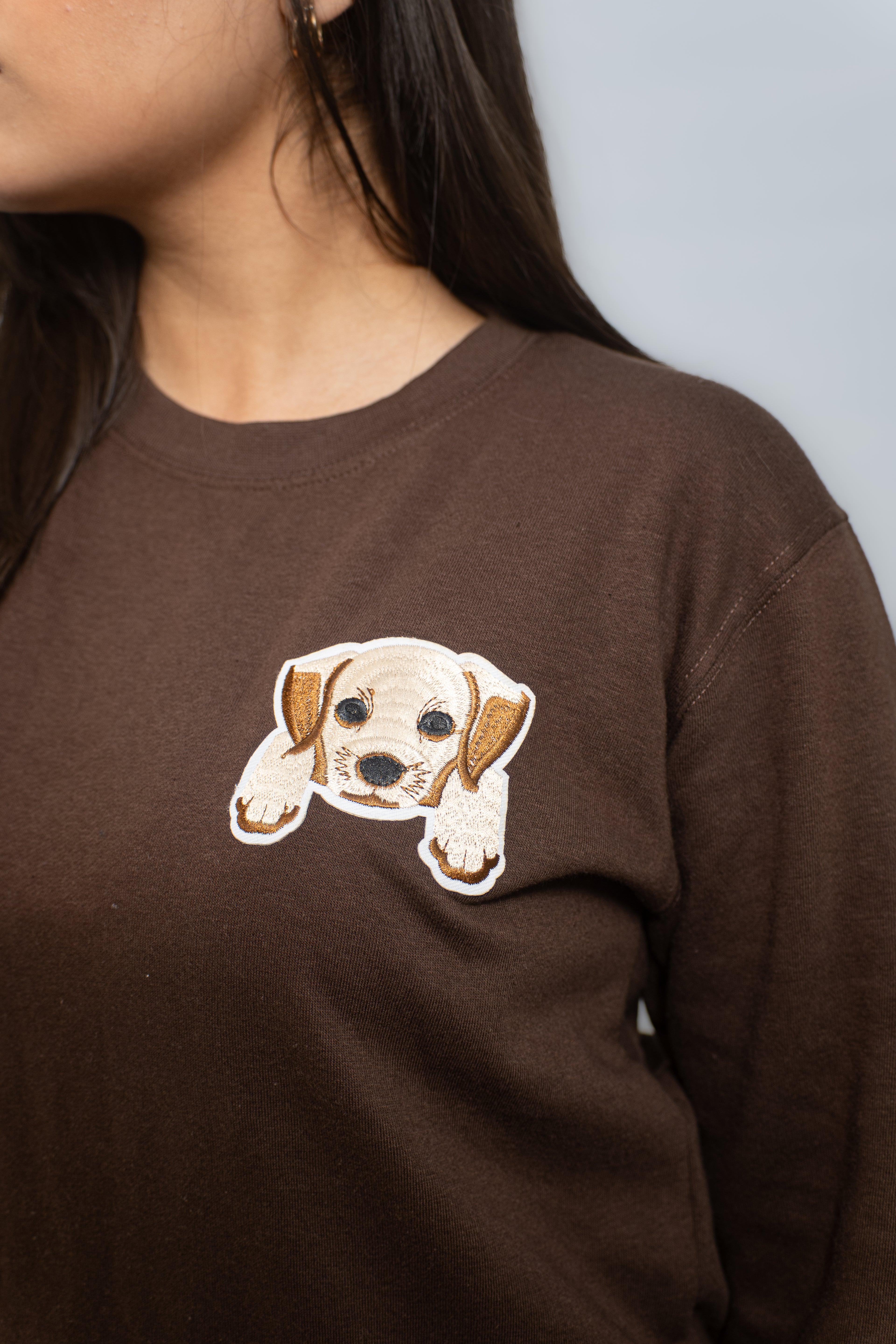 EMBROIDERED WHOOF SWEATSHIRT