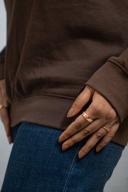 EMBROIDERED WHOOF SWEATSHIRT