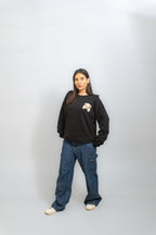 EMBROIDERED WHOOF SWEATSHIRT