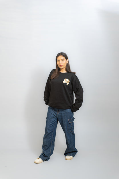 EMBROIDERED WHOOF SWEATSHIRT