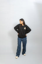 EMBROIDERED WHOOF SWEATSHIRT