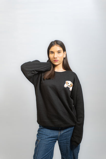 EMBROIDERED WHOOF SWEATSHIRT