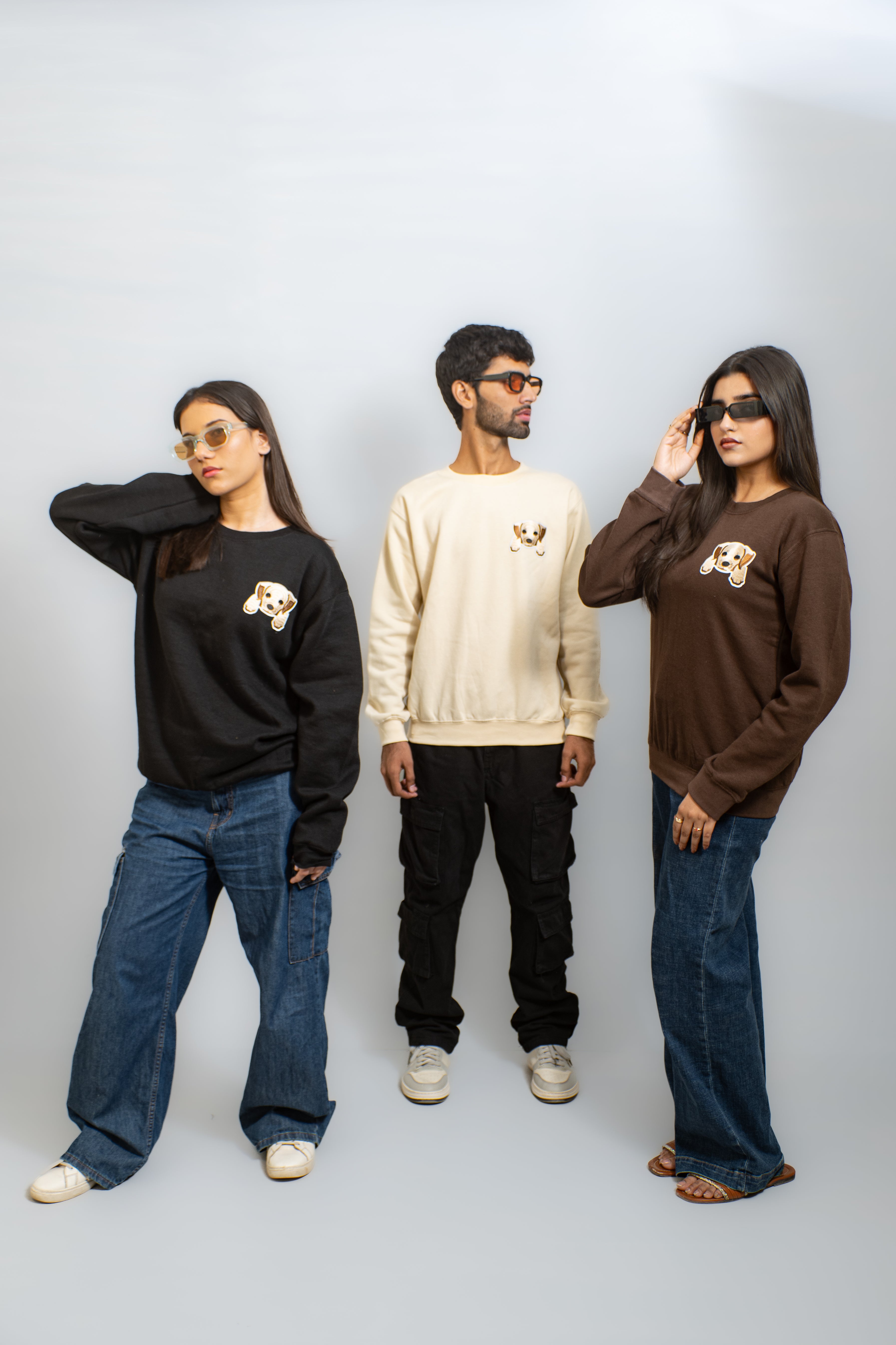 EMBROIDERED WHOOF SWEATSHIRT