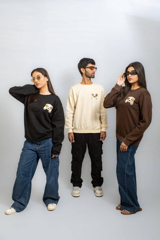 EMBROIDERED WHOOF SWEATSHIRT