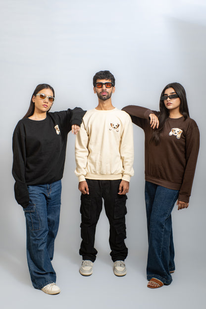 EMBROIDERED WHOOF SWEATSHIRT