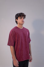 GRAPHIC WASHED OVERSIZED T-SHIRT- STOP WAR