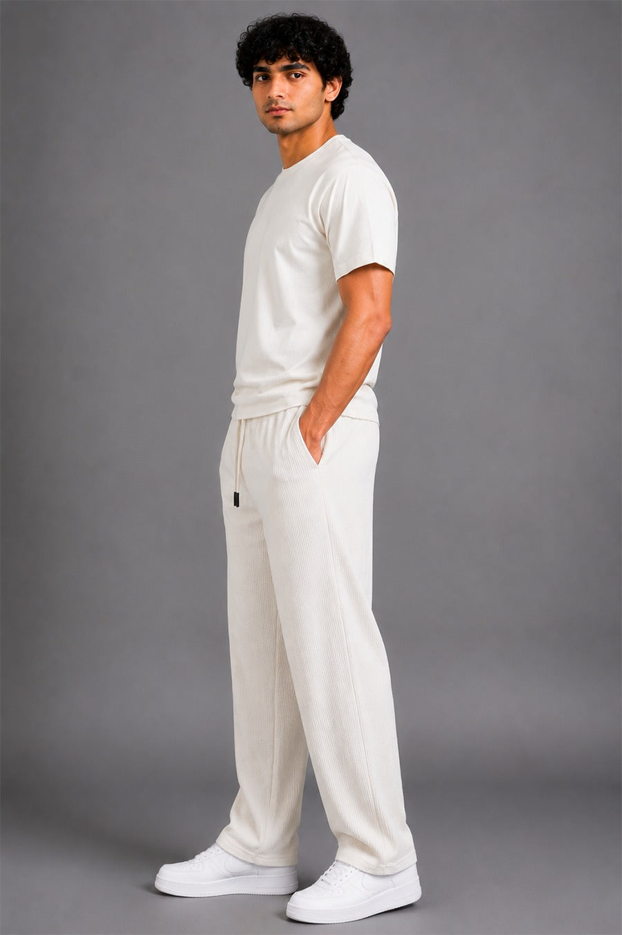 Waffle Knit Trouser