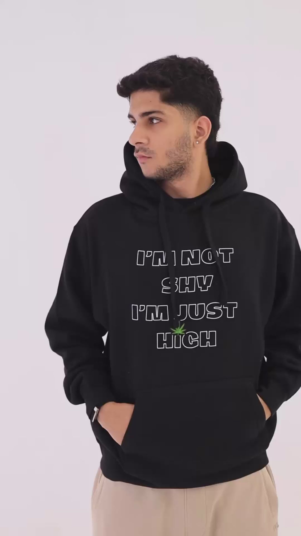 I'M NOT SHY FLUFFY HOODIE