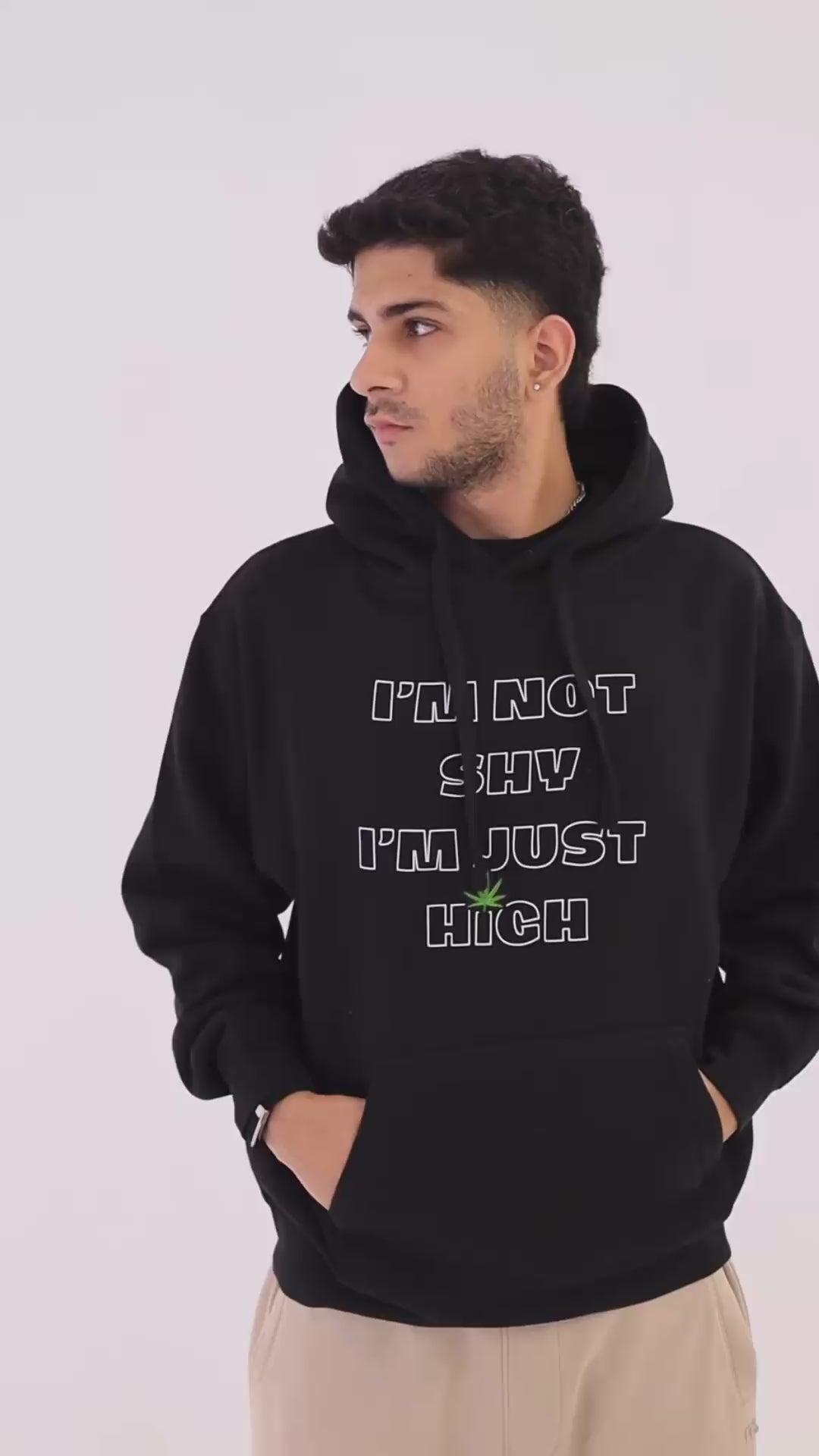 I'M NOT SHY FLUFFY HOODIE
